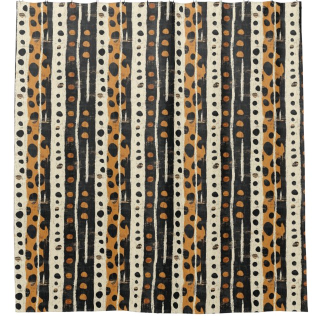 Rustic Southwestern Stripe Pattern (3) Duschvorhang (Vorderseite)