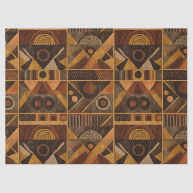 Rustic Southwestern Stripe Pattern (4) Seidenpapier (Vorderseite)