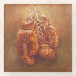 Rustic Sports Boxhandschuh Glasuntersetzer