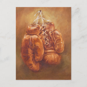 Rustic Sports   Boxhandschuh Postkarte
