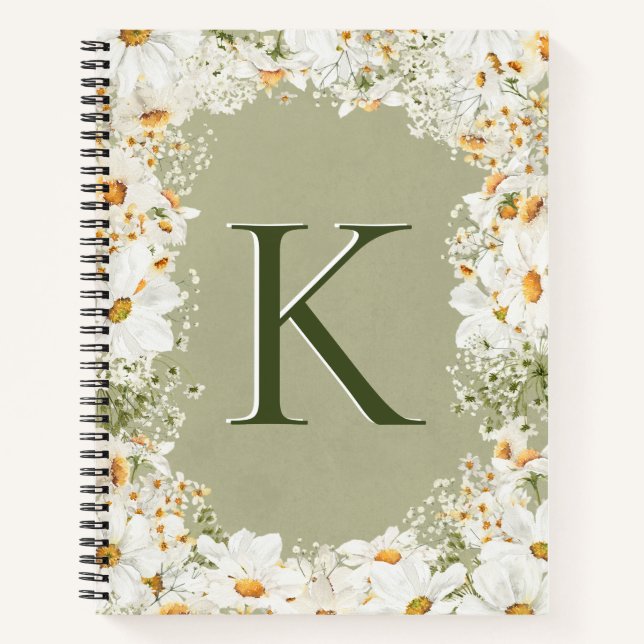 Rustic Summer Daisies Journal Notizbuch (Vorderseite)