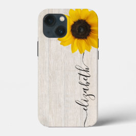 Rustic Sunflower Script Steam Name Phone Case