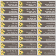 Rustic Sunflower Wood 24 Wedding Guest Address