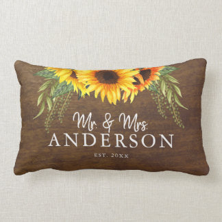 Rustic Sunflowers Neuigkeiten Herr und Frau Lendenkissen