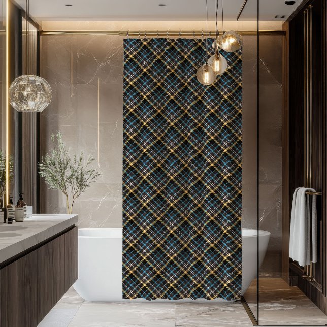 Rustic Tartan Plaid Curtain Man Cave Bath Decor Duschvorhang (Rustic Tartan Plaid Curtain Man Cave Bath Decor)