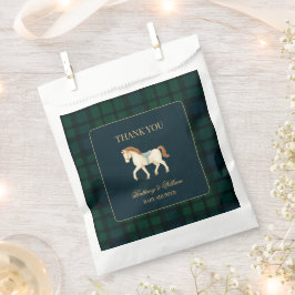 Rustic Tartan Plaid Horse Baby Shower  Geschenktütchen
