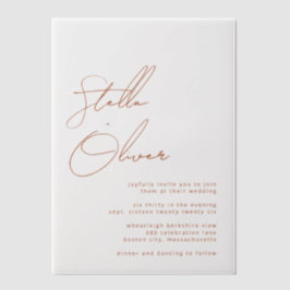 Rustic Terracotta Calligraphy Wedding