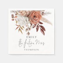 Rustic Terracotta Florals The Future Mrs.