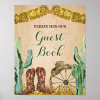 Rustic Texas Western Cowboy Livre d'or