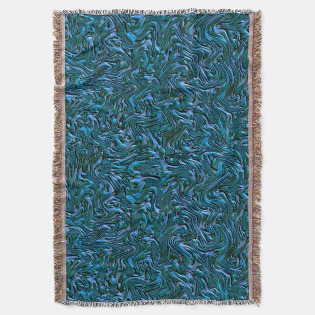 Rustic textured wall in burnt kadett blue decke (Vorderseite Vertikal)