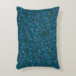 Rustic textured wall in burnt kadett blue dekokissen