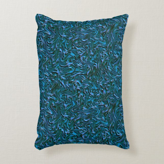 Rustic textured wall in burnt kadett blue dekokissen (Vorderseite(Vertikal))