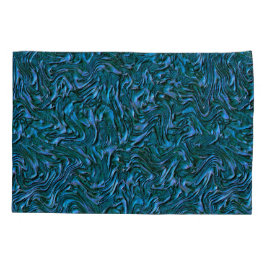 Rustic textured wall in burnt kadett blue kissenbezug