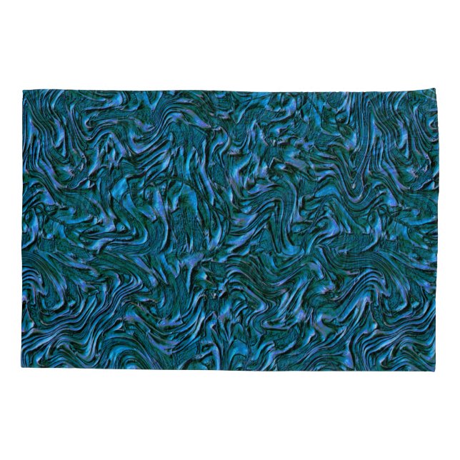 Rustic textured wall in burnt kadett blue kissenbezug (Rückseite-Links)