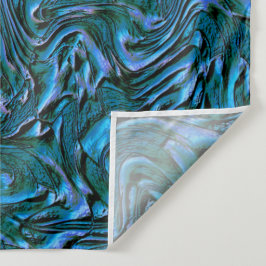 Rustic textured wall in burnt kadett blue wandteppich