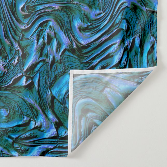 Rustic textured wall in burnt kadett blue wandteppich (Detail)