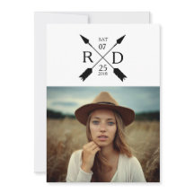 Rustic Urban Arrow Graduation Party Invitation