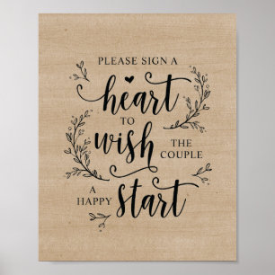 Rustic Vines Mariage Invité Réserver affiche du co