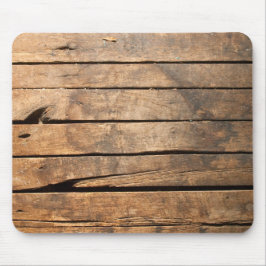 Rustic vintage distressed barn wood  mousepad