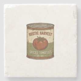 Rustic Vintage Spiced Tomato Can Steinuntersetzer