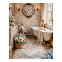 Rustic Wall Art French Farmhouse Bathroom