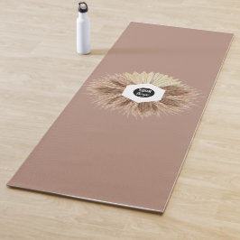 Rustic Warm Neutral Colors Business Logo Yogamatte