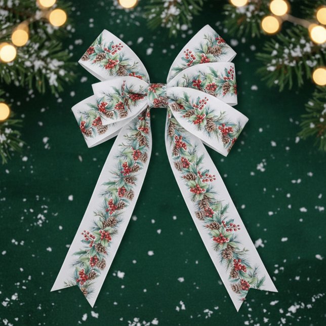 Rustic Watercolor Border Satinband (Von Creator hochgeladen)