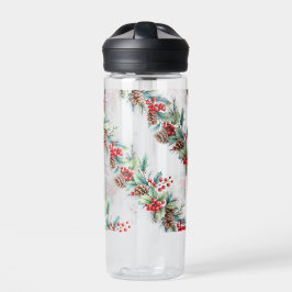 Rustic Watercolor Border Trinkflasche