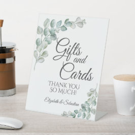 Rustic Watercolor Eucalyptus Greenery Wedding Sockelschild