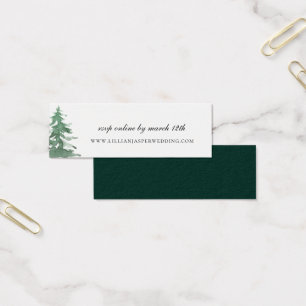 Rustic Watercolor Forest Mariage Website RSVP