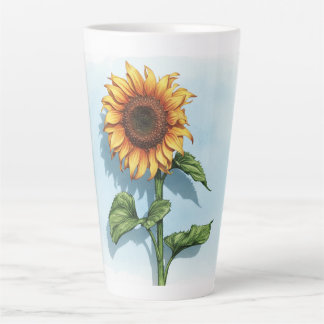 Rustic Watercolor Sunflower Mug Milchtasse