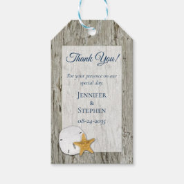 Rustic Wedding Driftwood Sand Dollar Vielen Dank Geschenkanhänger