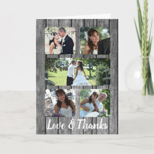 Rustic Wedding Five Foto Danke Collage