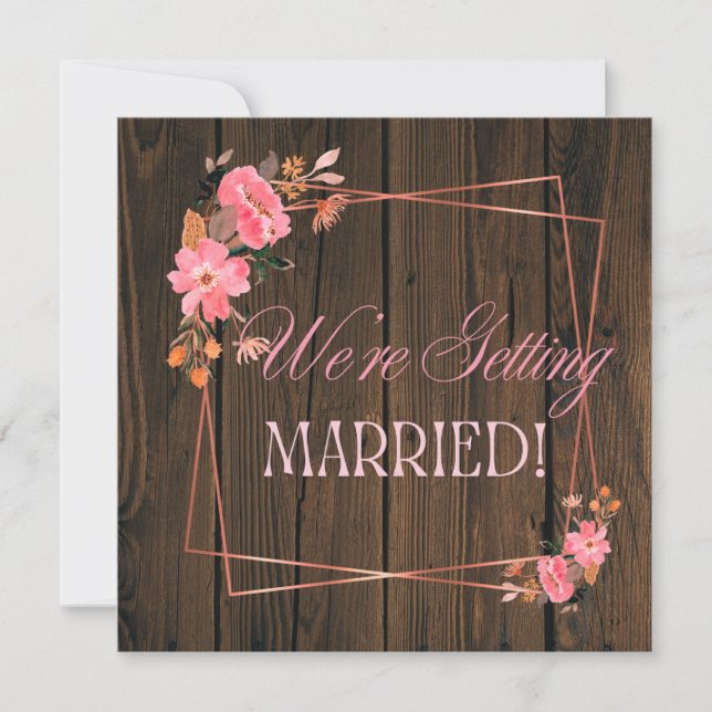 Rustic Wedding Invitation (Devant)