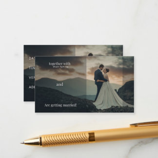 Rustic Wedding Invitation - Getting married