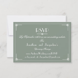 Rustic Wedding Website E-Mail UAWG Response Card RSVP Karte