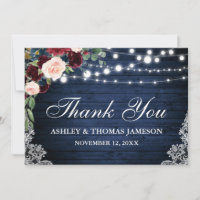 Rustic Wedding Wood Blue Burgundy Floral