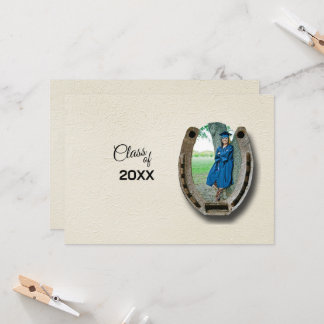 Rustic Western College Graduation Announcement  Einladung