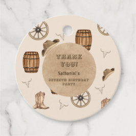 Rustic western cowboy you are wanted birthday  geschenkanhänger