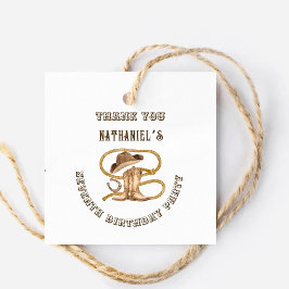 Rustic western cowboy you are wanted birthday  geschenkanhänger