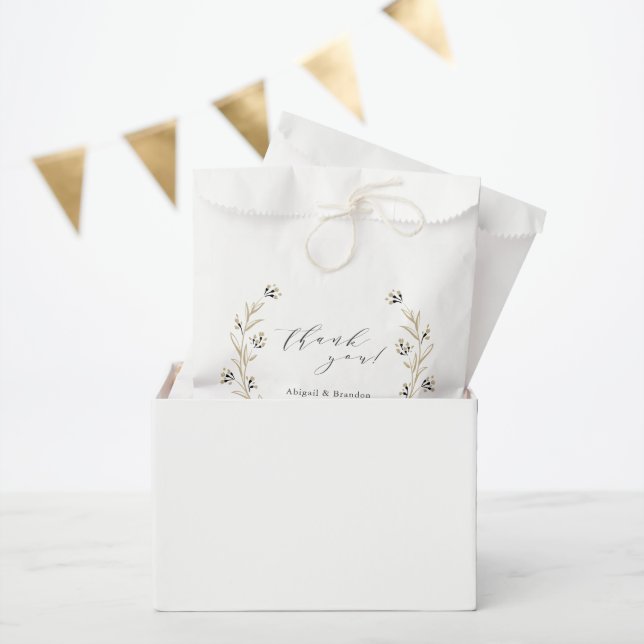 Rustic Wild Floral Country Wedding danke Geschenktütchen (Party)