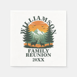 Rustic Wilderness Family Wiedersehen Serviette