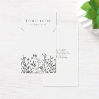 Rustic Wildflowers Necklace Display