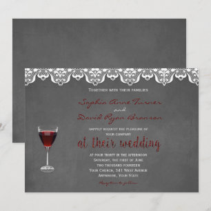 Rustic Winery Mariage Invitation personnalisée