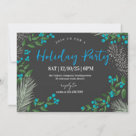 Rustic Winter Wonderland Holiday Party Einladung