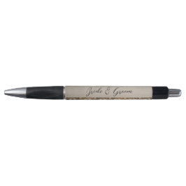 Rustic Wood and Lace Wedding Pen Kugelschreiber