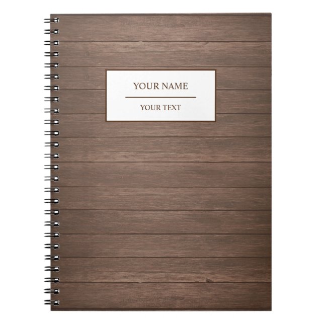Rustic Wood Barn Country Notebook Notizblock (Vorderseite)