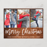 Rustic Wood Brush Script 3 Foto Weihnachten