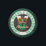 Rustic Wood Cheers Beers Shenanigans Magnet<br><div class="desc">Untersetzer Cheers Beers and Shenanigans Beer stein Tasse mit 4 Blatt Kleeblatt Kleeblatt. Dieses Irish Beer Drinking Design ist genau das Richtige für Ihren Anlass und macht das perfekte personalisierte Geschenk. Es eignet sich hervorragend für Hochzeiten im Abschluss, Partys, Wiedersehen und einfach nur für den Alltag. Unsere einfach zu bedienende...</div>