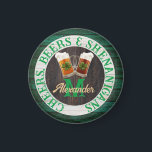 Rustic Wood Cheers Beers Shenanigans Magnet<br><div class="desc">Untersetzer Cheers Beers and Shenanigans Beer stein Tasse mit 4 Blatt Kleeblatt Kleeblatt. Dieses Irish Beer Drinking Design ist genau das Richtige für Ihren Anlass und macht das perfekte personalisierte Geschenk. Es eignet sich hervorragend für Hochzeiten im Abschluss, Partys, Wiedersehen und einfach nur für den Alltag. Unsere einfach zu bedienende...</div>